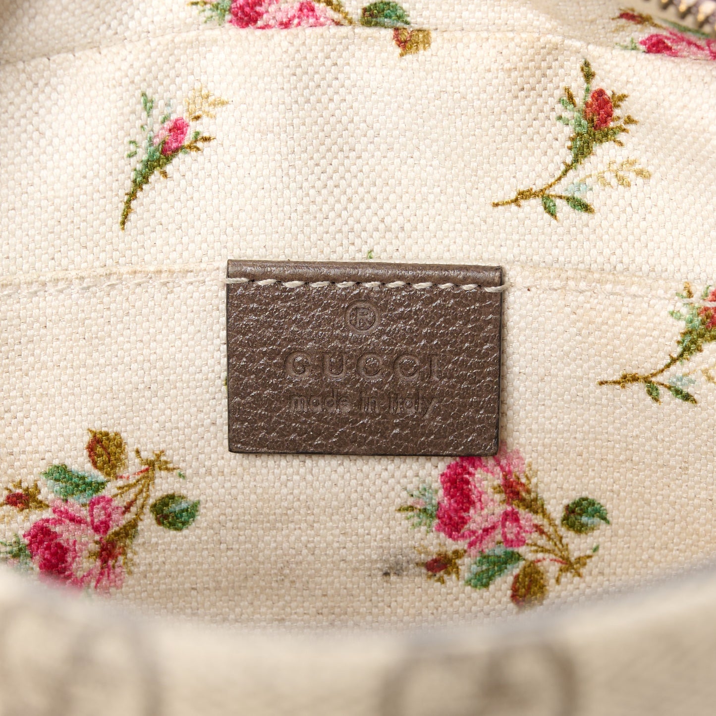 GG Supreme Monogram Web Neo Vintage Shoulder Bag Beige New Acero Crop