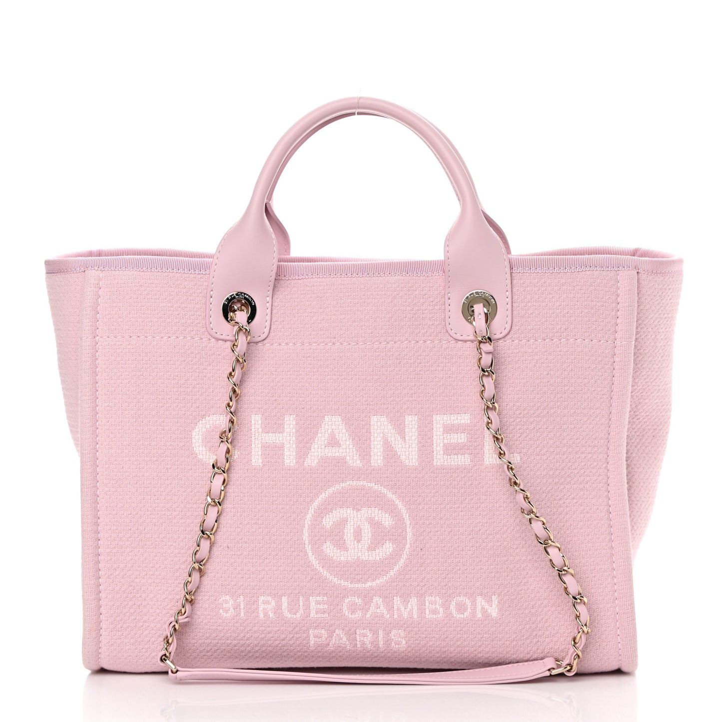 Mixed Fibers Small Deauville Tote Dark Pink