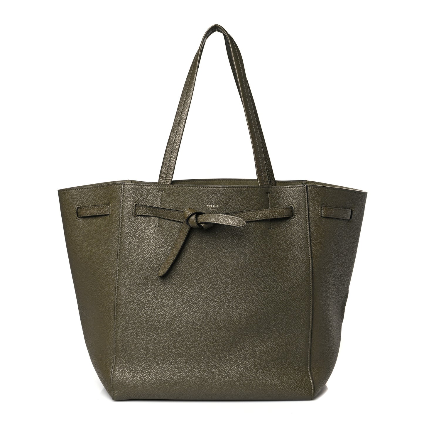 Soft Grained Calfskin Small Belt Cabas Phantom Taupe