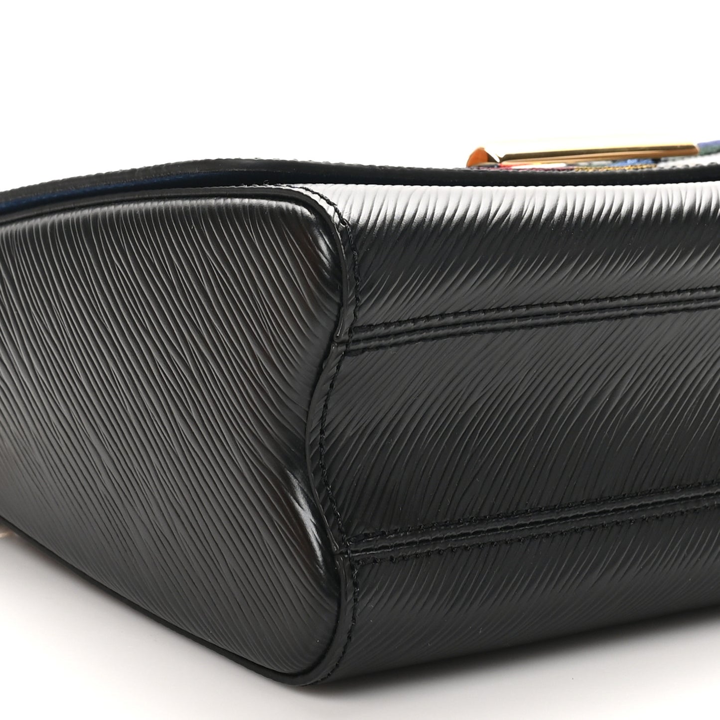 Epi Sequin Bird Twist Shoulder Bag MM Black