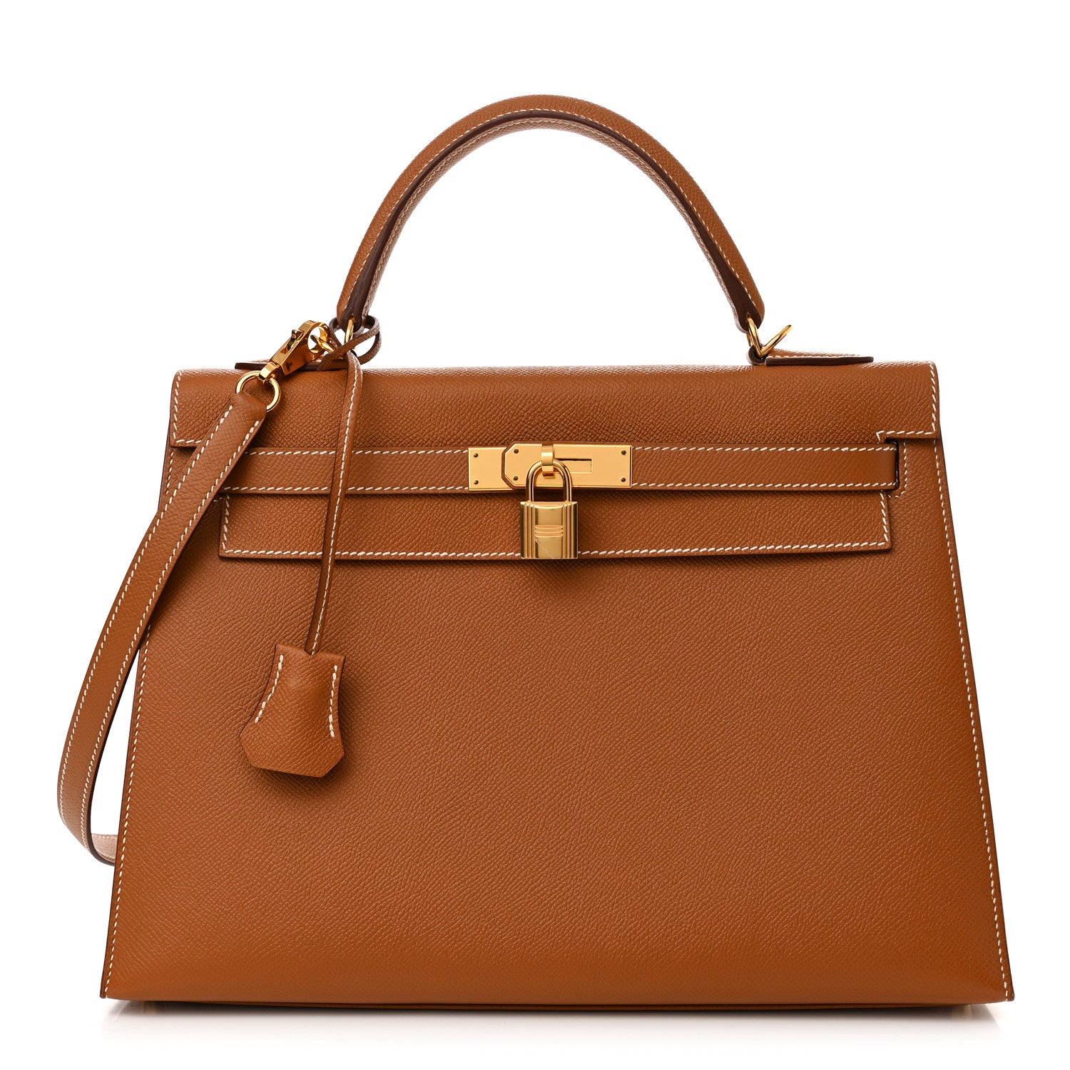 Hermes Epsom Kelly Sellier 32 Gold 1 of 12