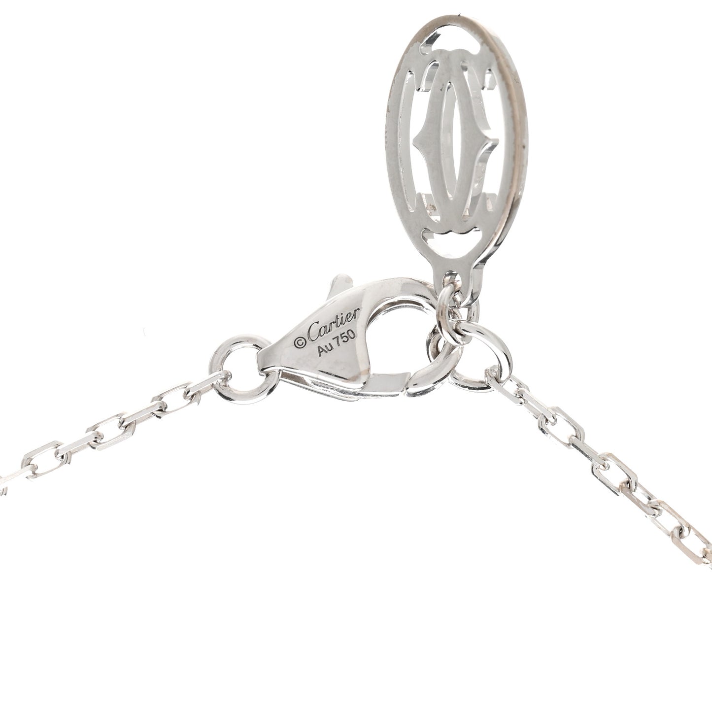 18K White Gold Diamond LM D'Amour Pendant Necklace