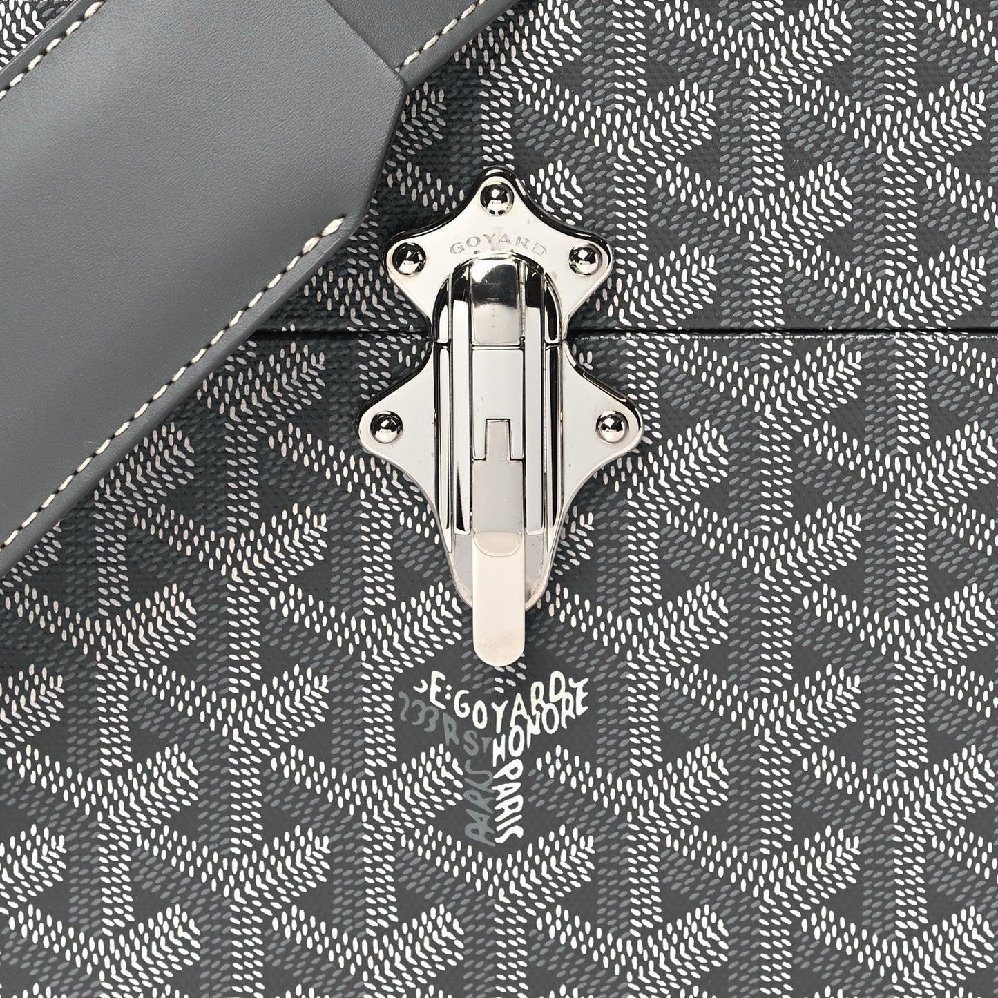 Goyardine Cassette Trunk Bag Grey