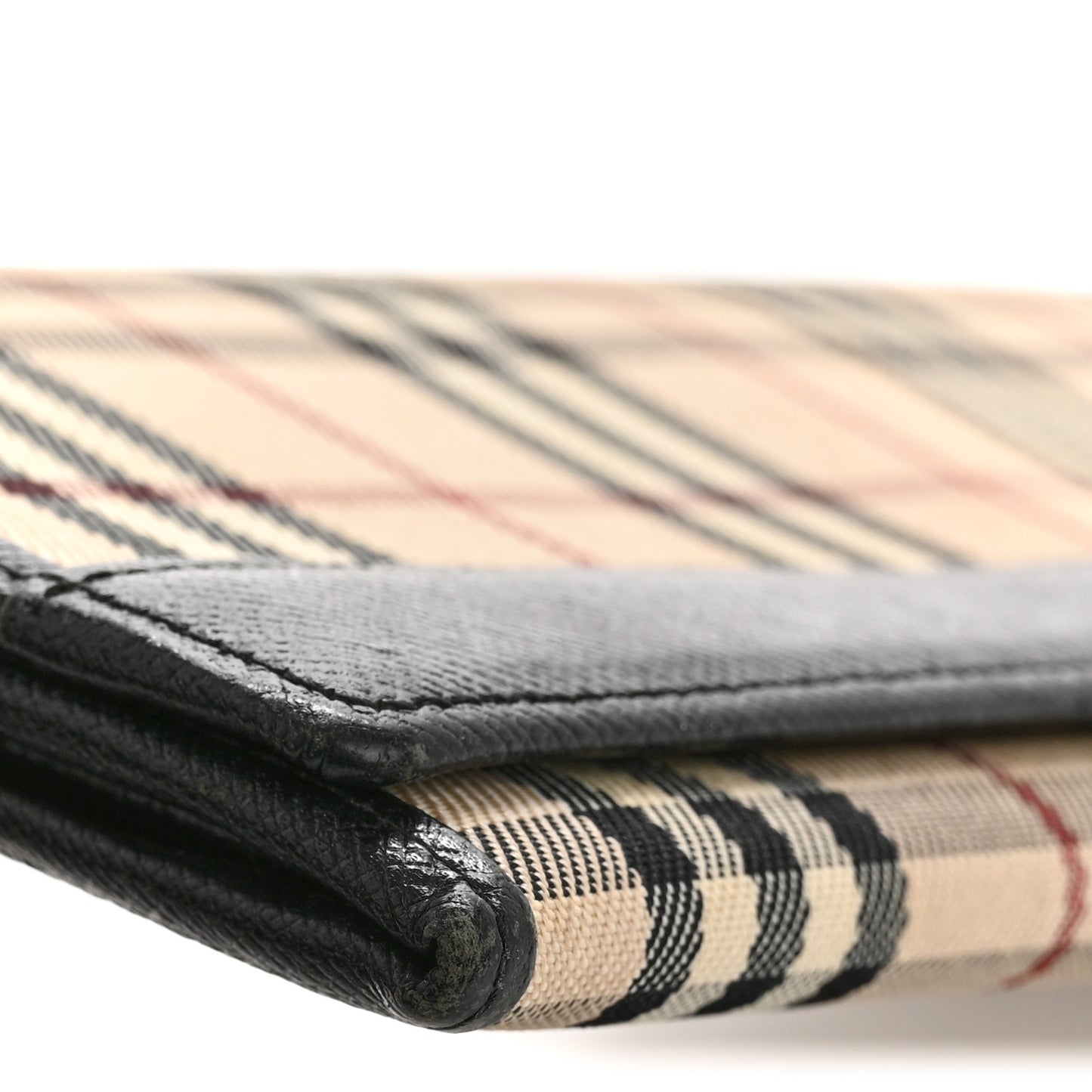 House Check Continental Wallet Black