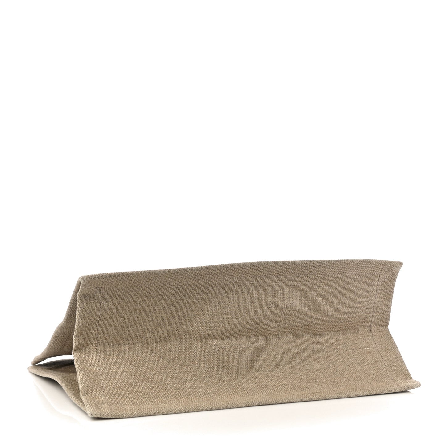 Linen Calfskin Small Rive Gauche Tote Beige Sea Salt