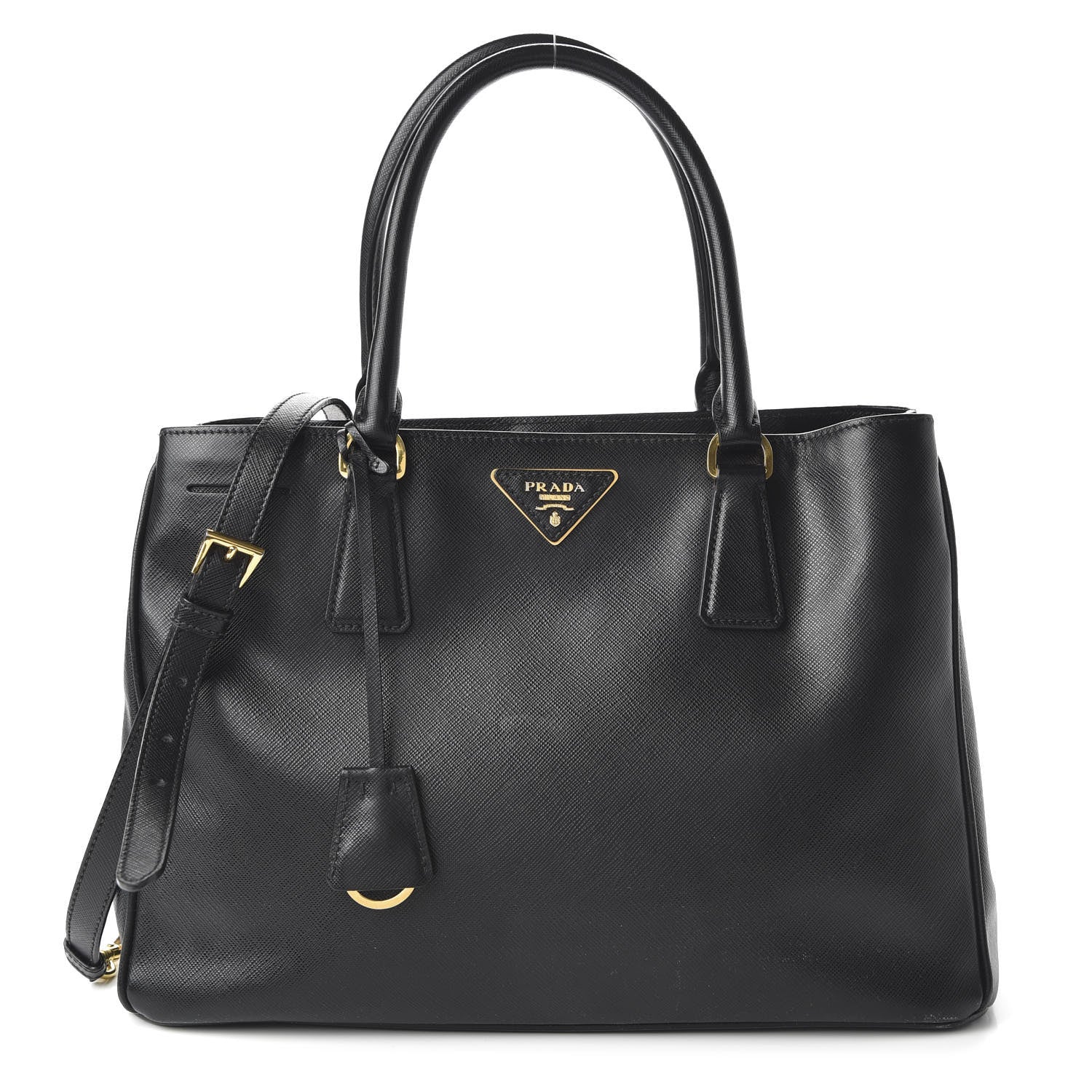 Prada Saffiano Lux Medium Tote Black 1 of 10