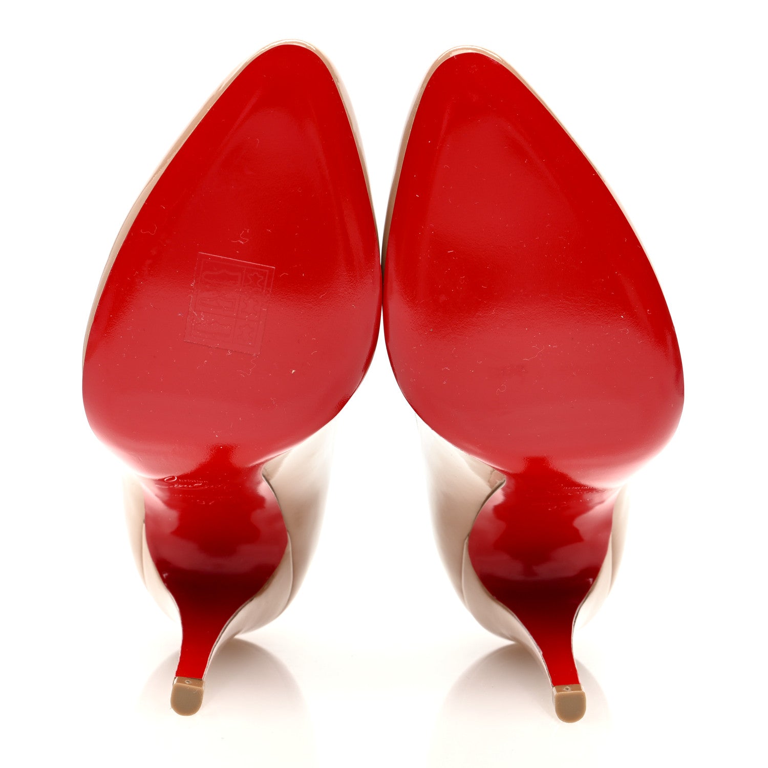 Christian Louboutin Patent Simple 100 Pumps 37 Nude 5 of 9