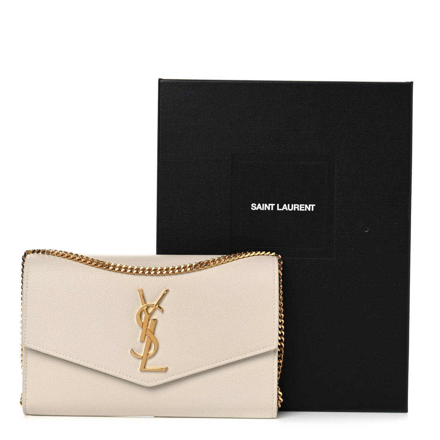 Grain De Poudre Monogram Uptown Chain Wallet Crema Soft