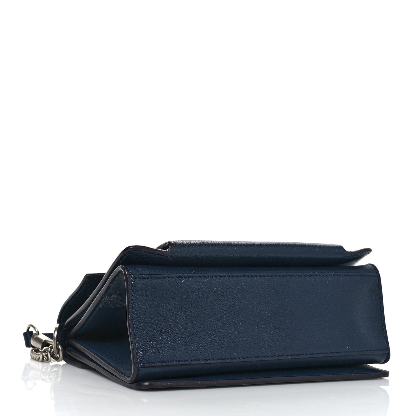 Goatskin Small GV3 Shoulder Bag Dark Blue