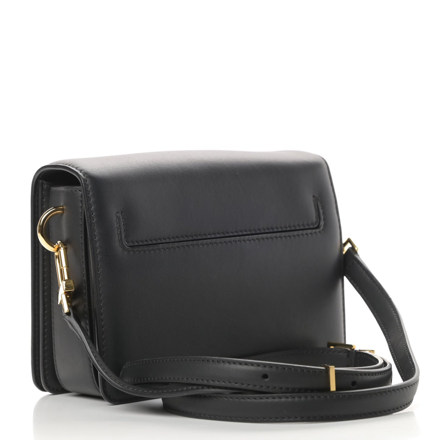 Calfskin Padlock Crossbody Black