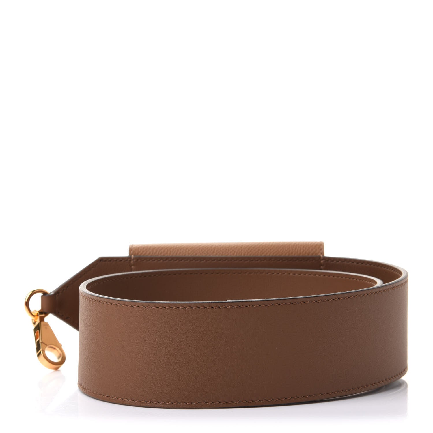 Hermes Swift Epsom Pocket Kelly Shoulder Strap Alezan Biscuit 2 of 7