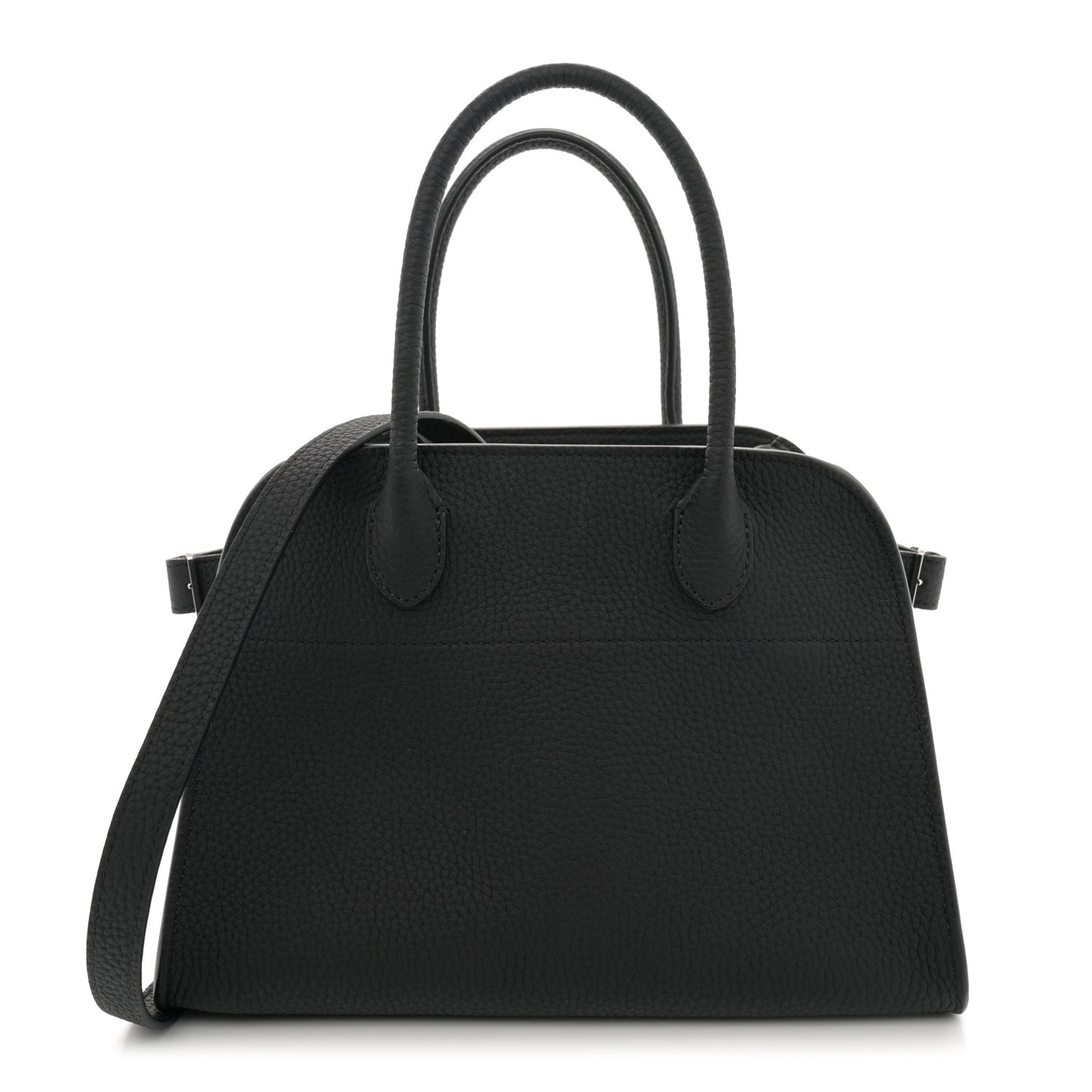 Grained Calfskin Soft Margaux 10 Bag Black