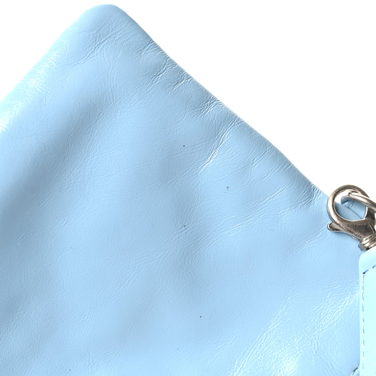 Shiny Calfskin Quilted Small Chanel 22 Light Blue