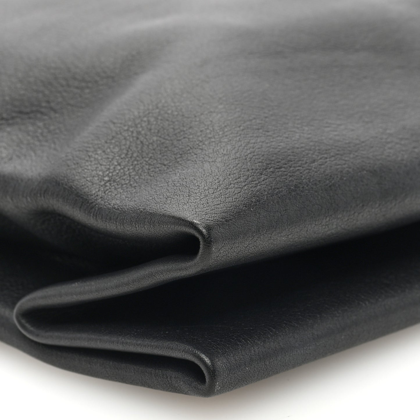 Smooth Calfskin Small Lunch Bag Black