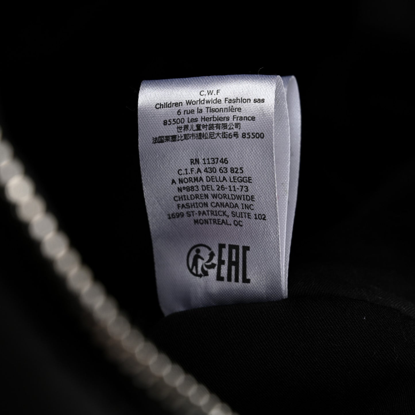 Padded Nylon Logo Diaper Bag Black