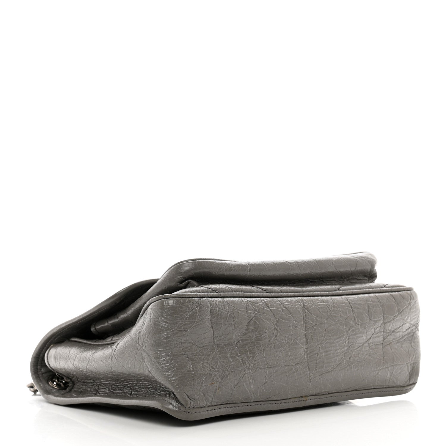 Saint Laurent Crinkled Calfskin Matelasse Monogram Medium Niki Chain Satchel Fog 4 of 11