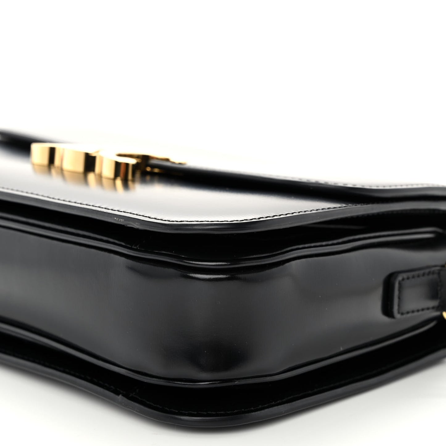 Shiny Calfskin Medium Triomphe Black