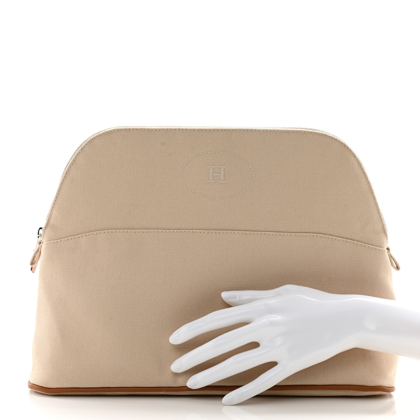 Cotton Canvas Bolide Travel Cosmetic Pouch Natural
