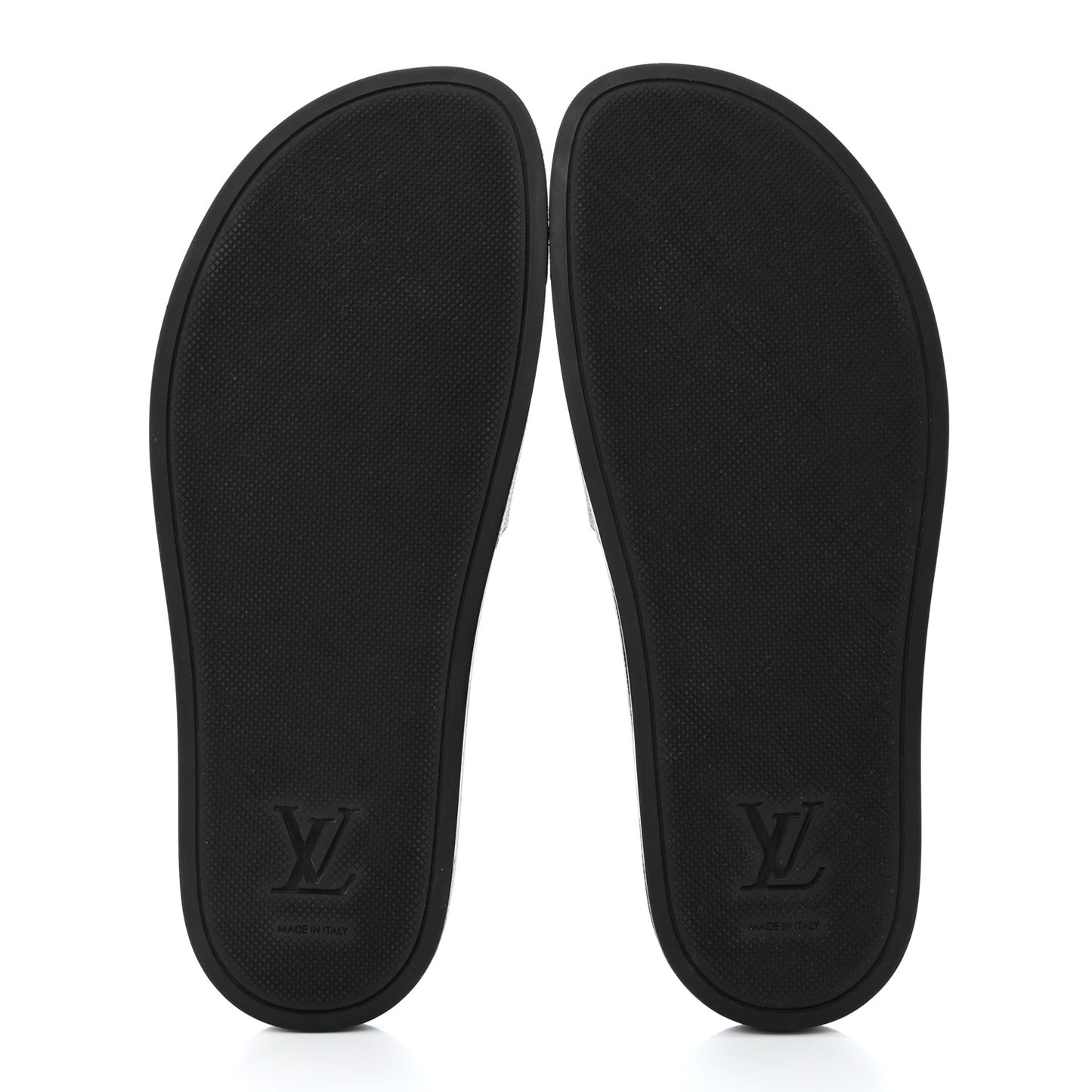 Rubber Damier Mens Waterfront Mules 7.5 Black