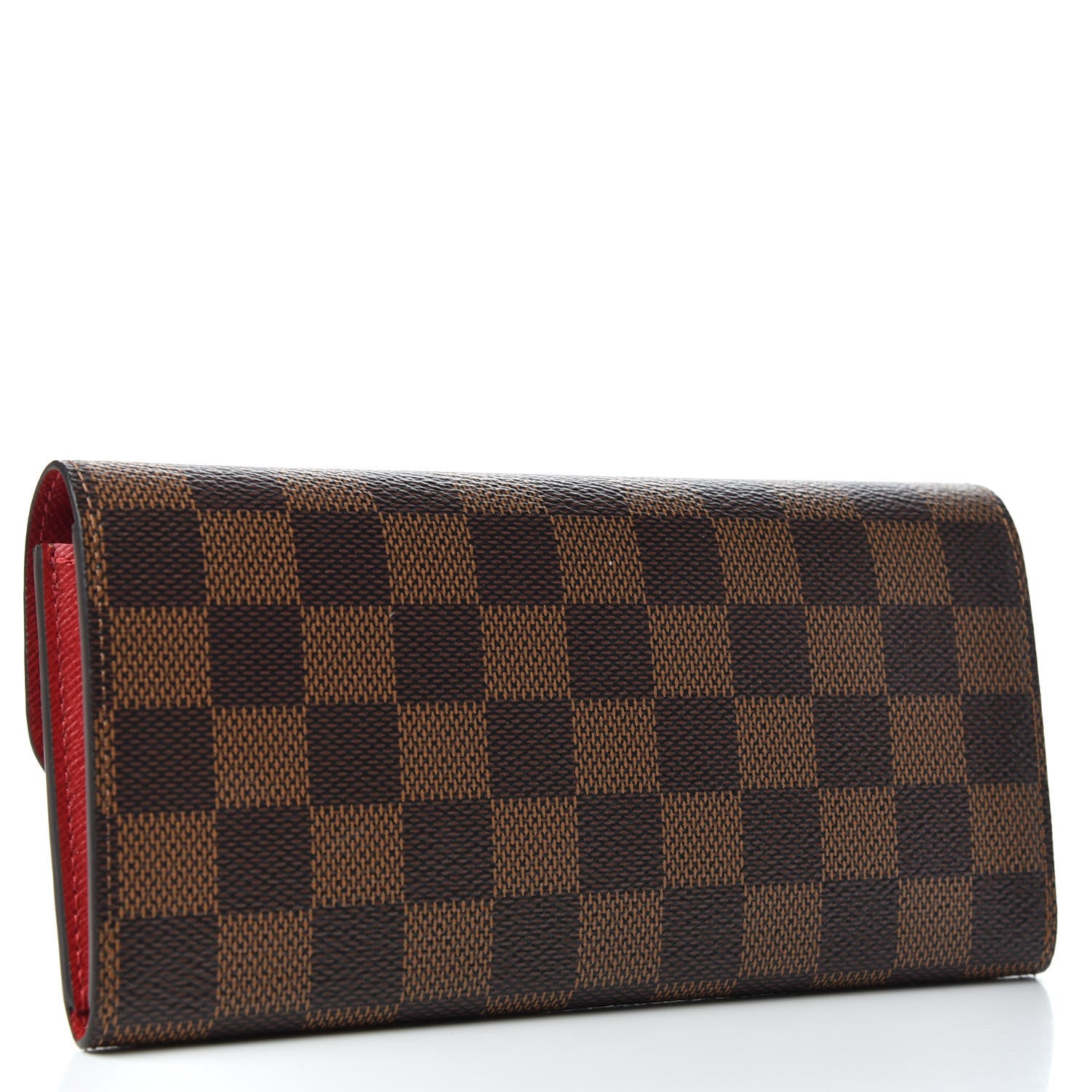 Louis Vuitton Damier Ebene Emilie Wallet Red 3 of 7