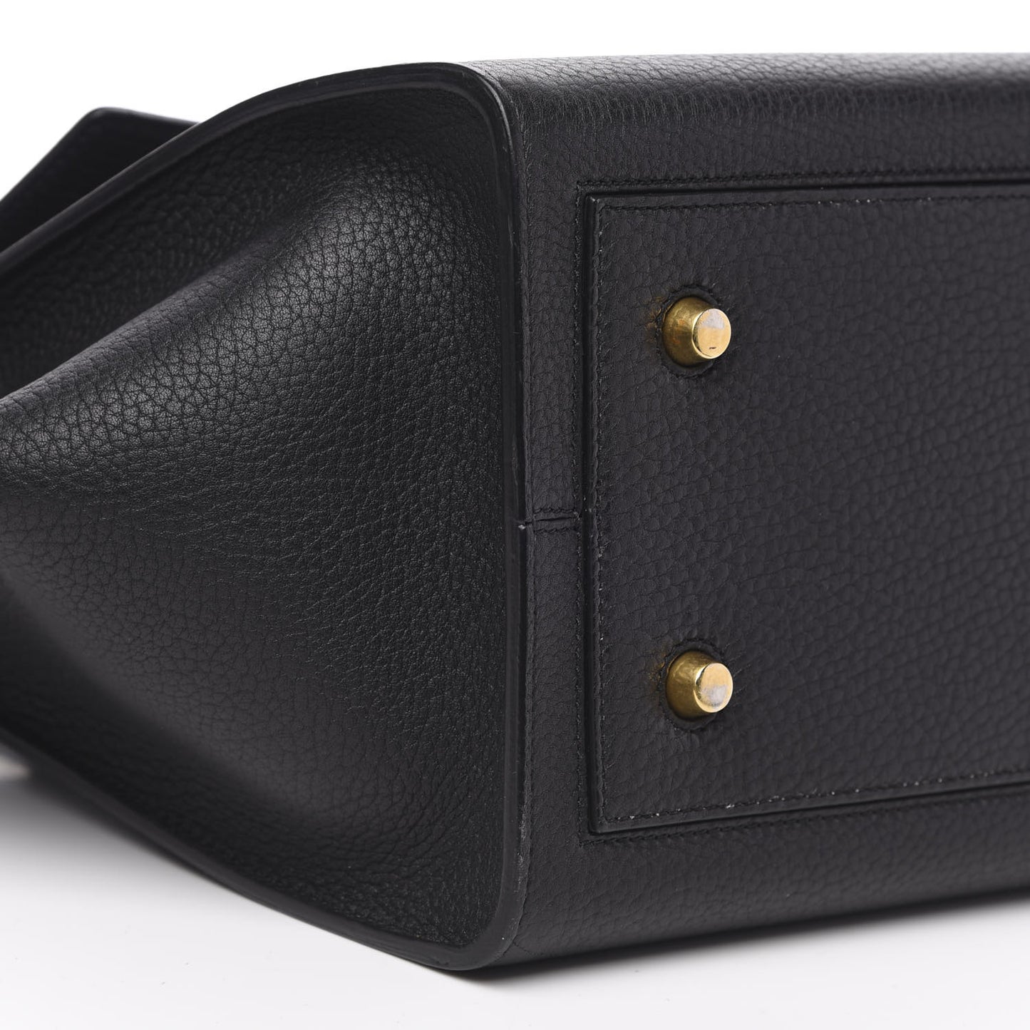 Crisped Calfskin Small Tie Knot Tote Black