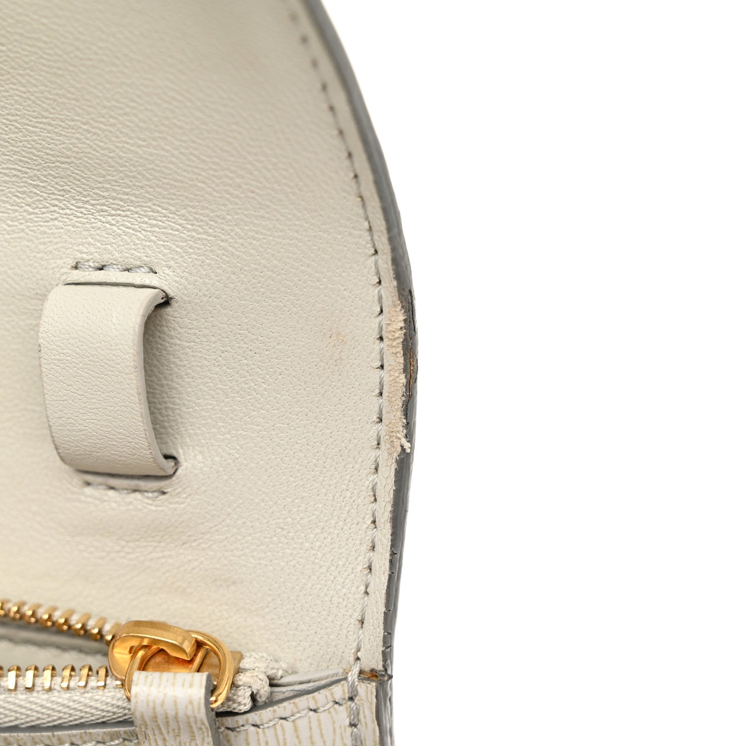 Celine Liege Calfskin Medium Classic Box Flap Bag Pale Grey 12 of 13