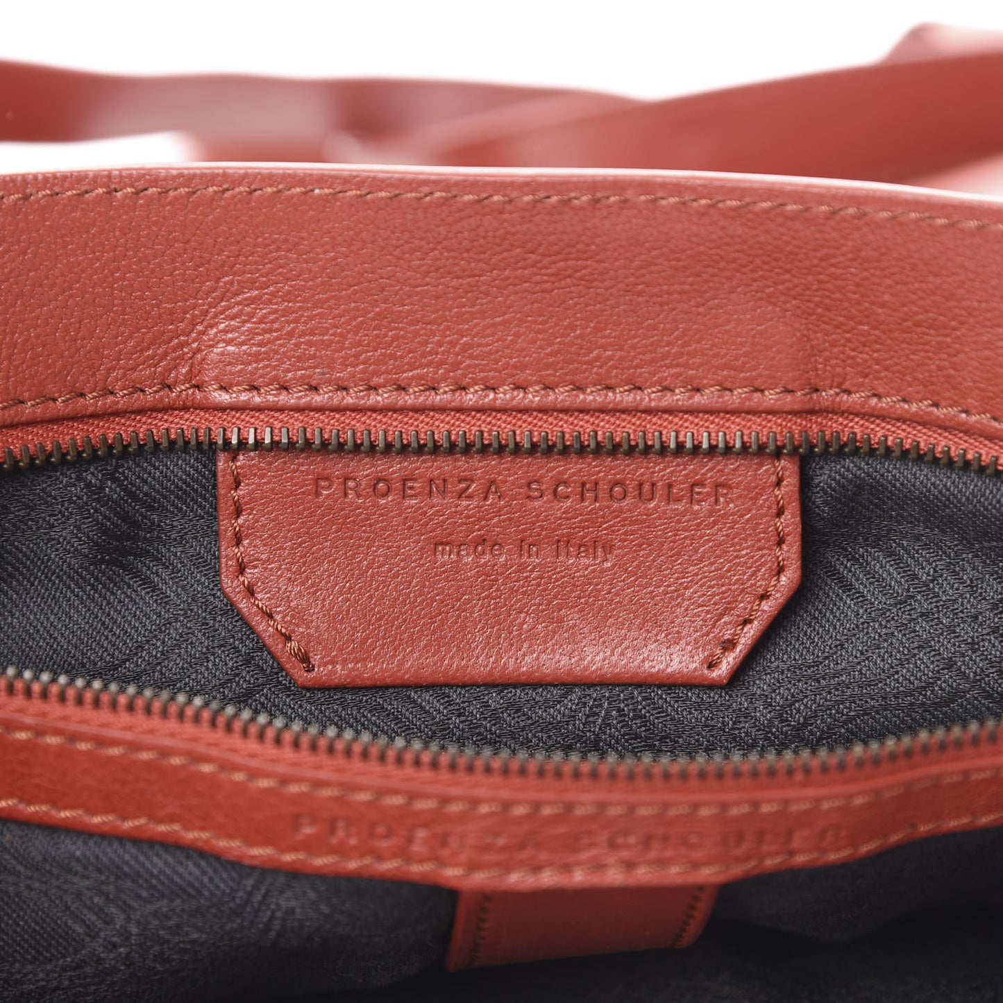 Lambskin PS1 Extra Large Satchel Mandarin Red