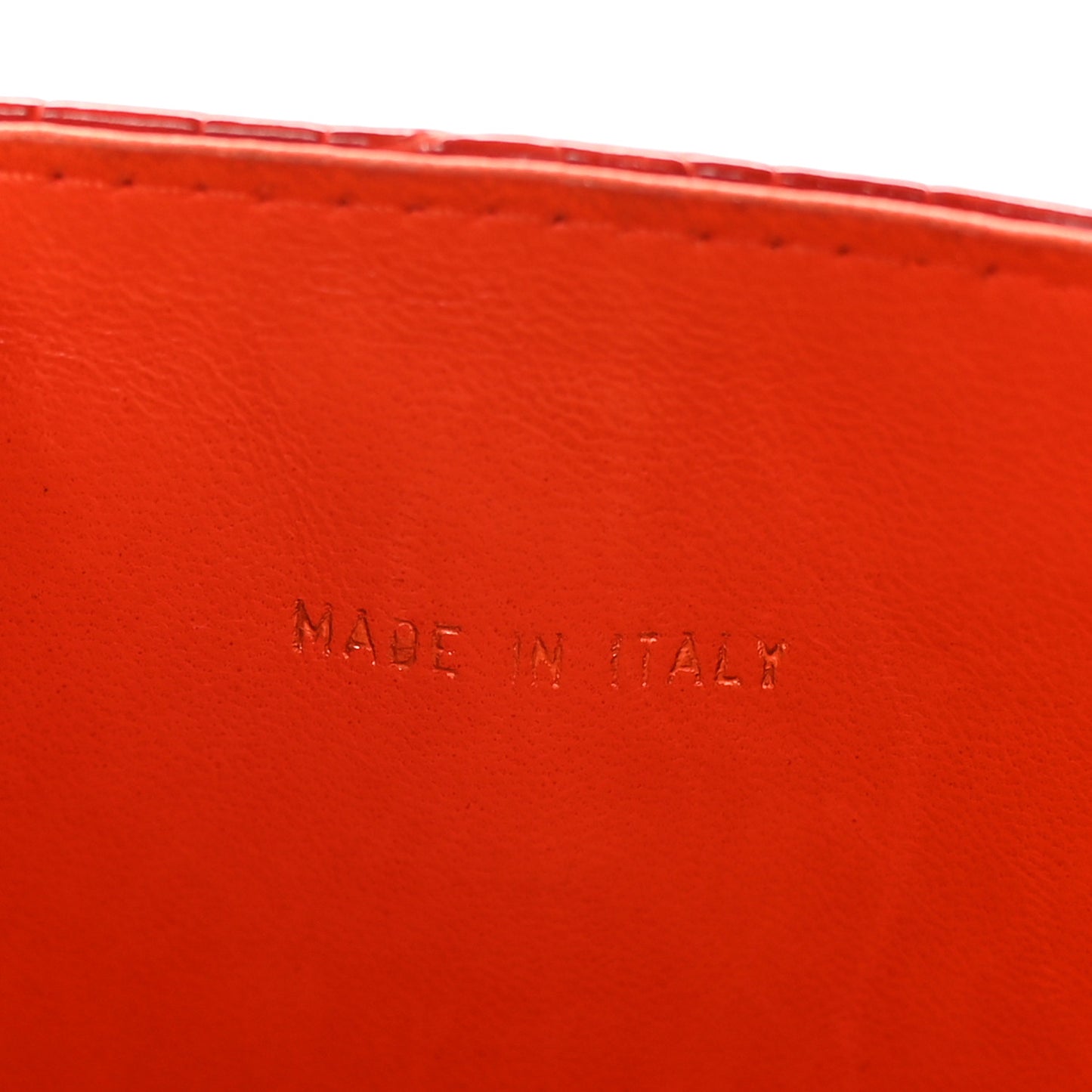 Shiny Crocodile Mini Top Handle Kelly Flap Orange