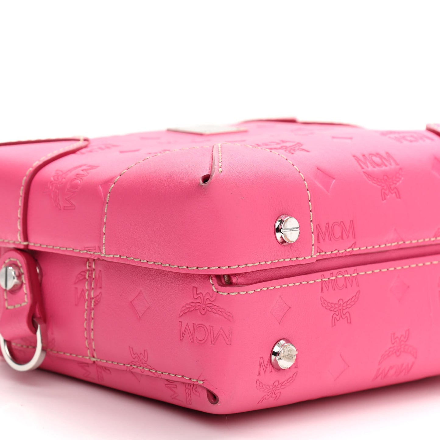 Calfskin Ottomar Monogram Small Berlin Crossbody Sugar Pink