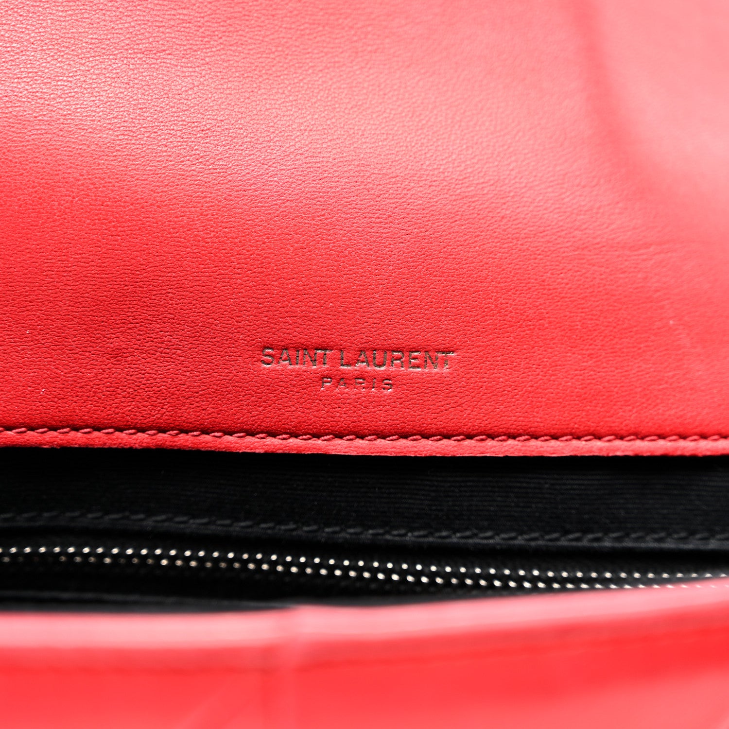 Saint Laurent Lambskin Patchwork Monogram Large Jamie Red 7 of 11