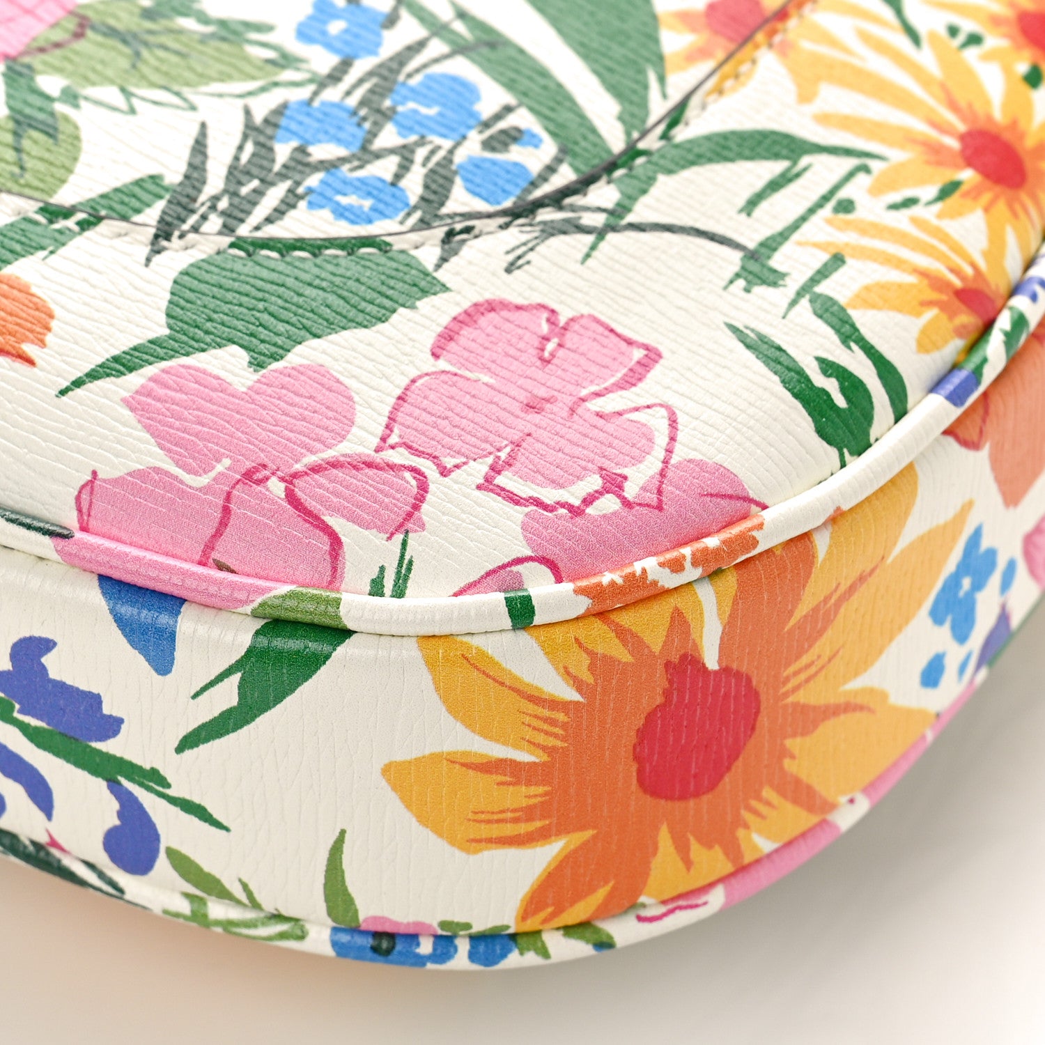 Gucci X KEN SCOTT New Shangai Calfskin Jardin D'Avril Floral Print Small Jackie 1961 Hobo Ivory Pink 8 of 8