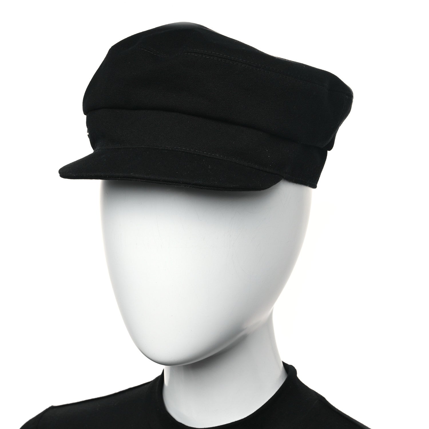 Hermes Cotton Giulietta Seashell Cap 58 Black 2 of 8