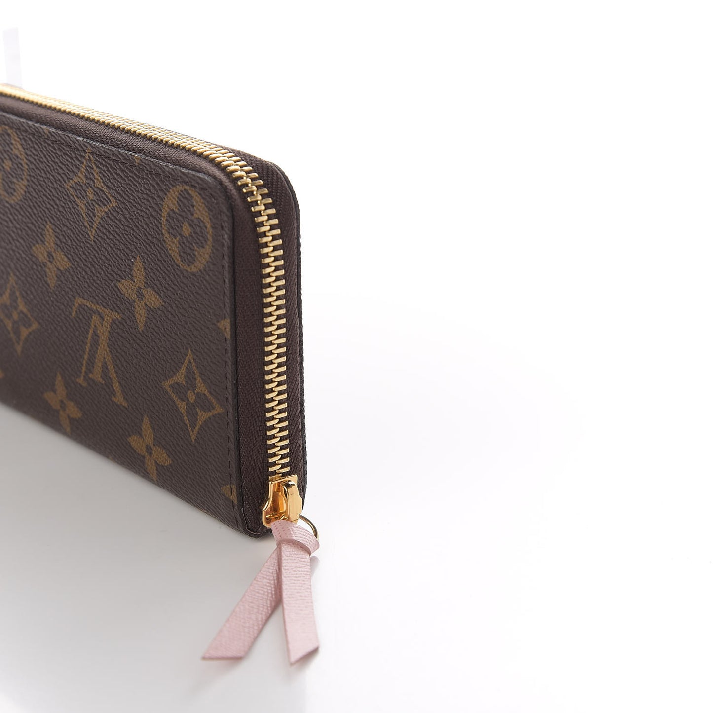 Monogram Clemence Wallet Rose Ballerine