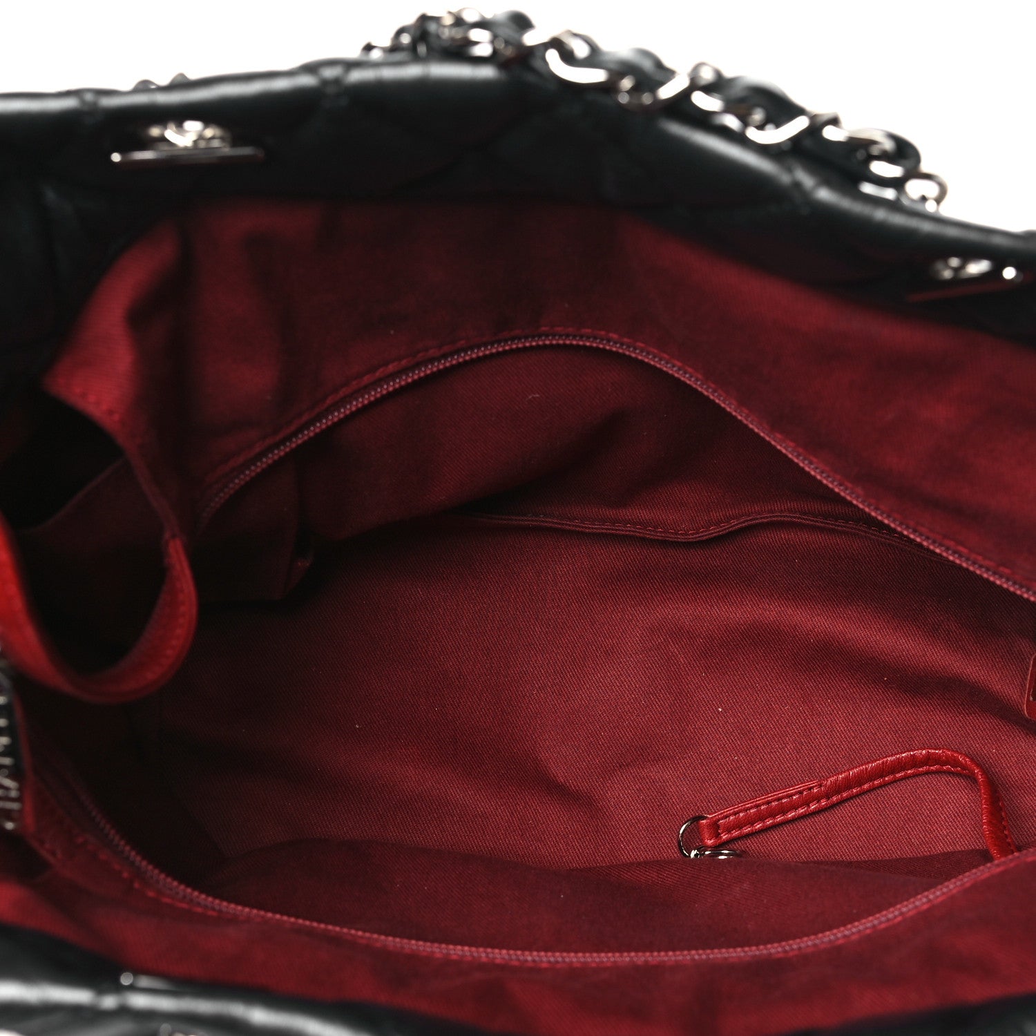 Chanel Aged Calfskin Quilted Large Cotton Club Tote Black 5 of 10