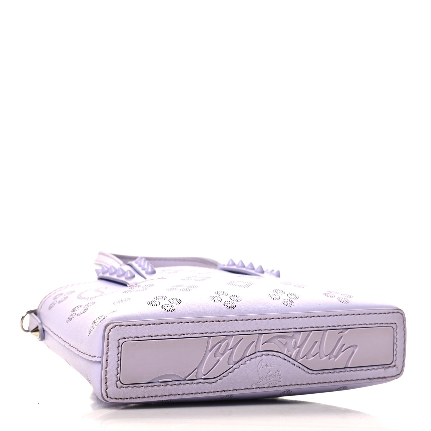 Calfskin Loubinthesky Mini East West Cabata Tote Lavender