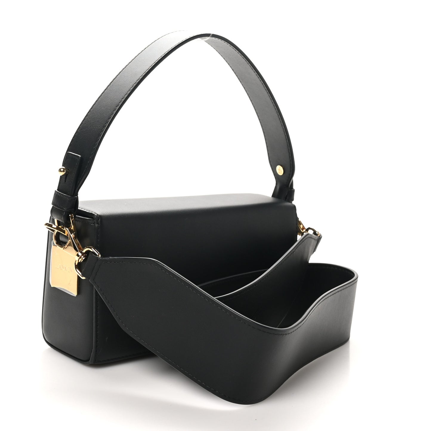 Calfskin Logo Nano Pencil Bag Black