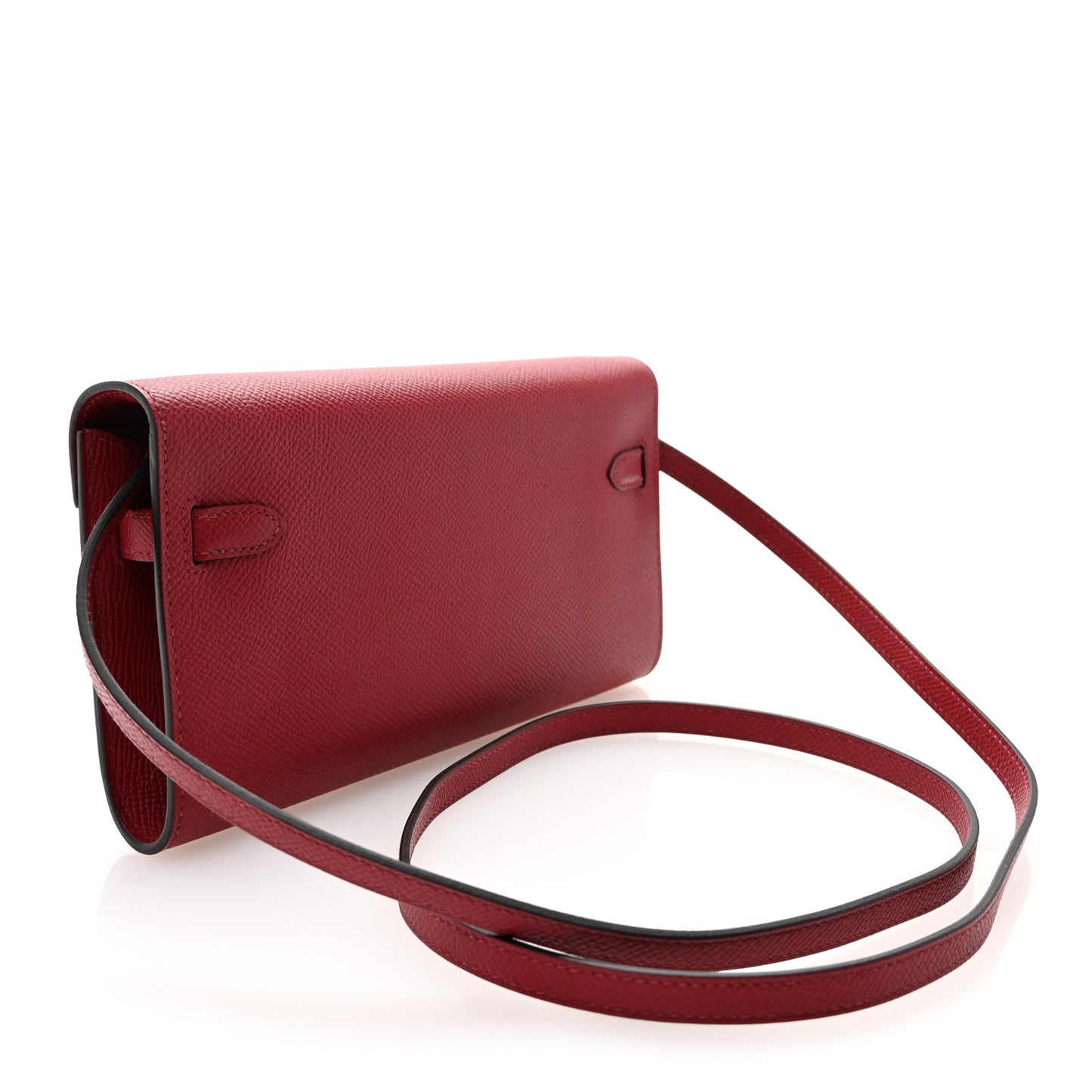 Epsom Kelly Wallet To Go Rouge Grenat