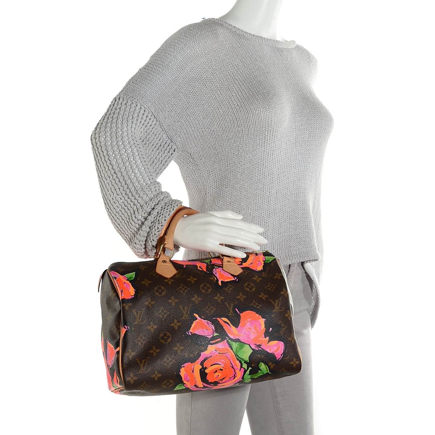 Monogram Roses Speedy 30