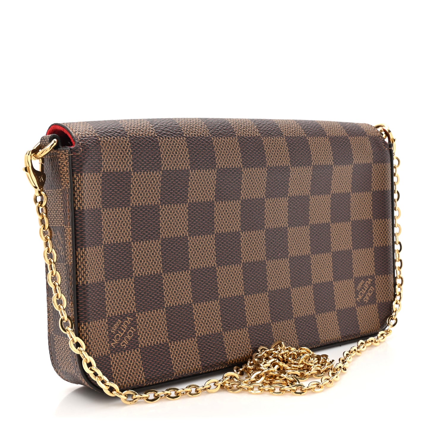 Damier Ebene Pochette Felicie Chain Wallet