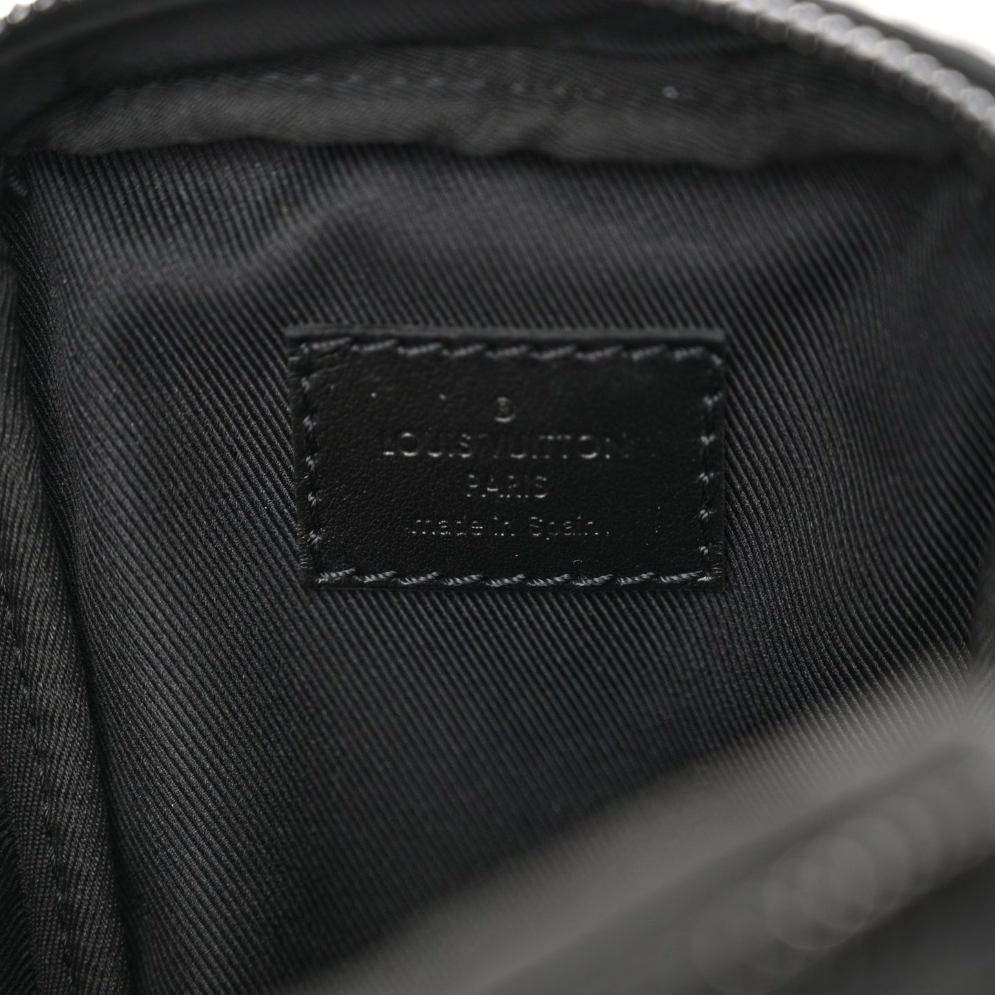 Calfskin Monogram Shadow Double Phone Pouch NM Black