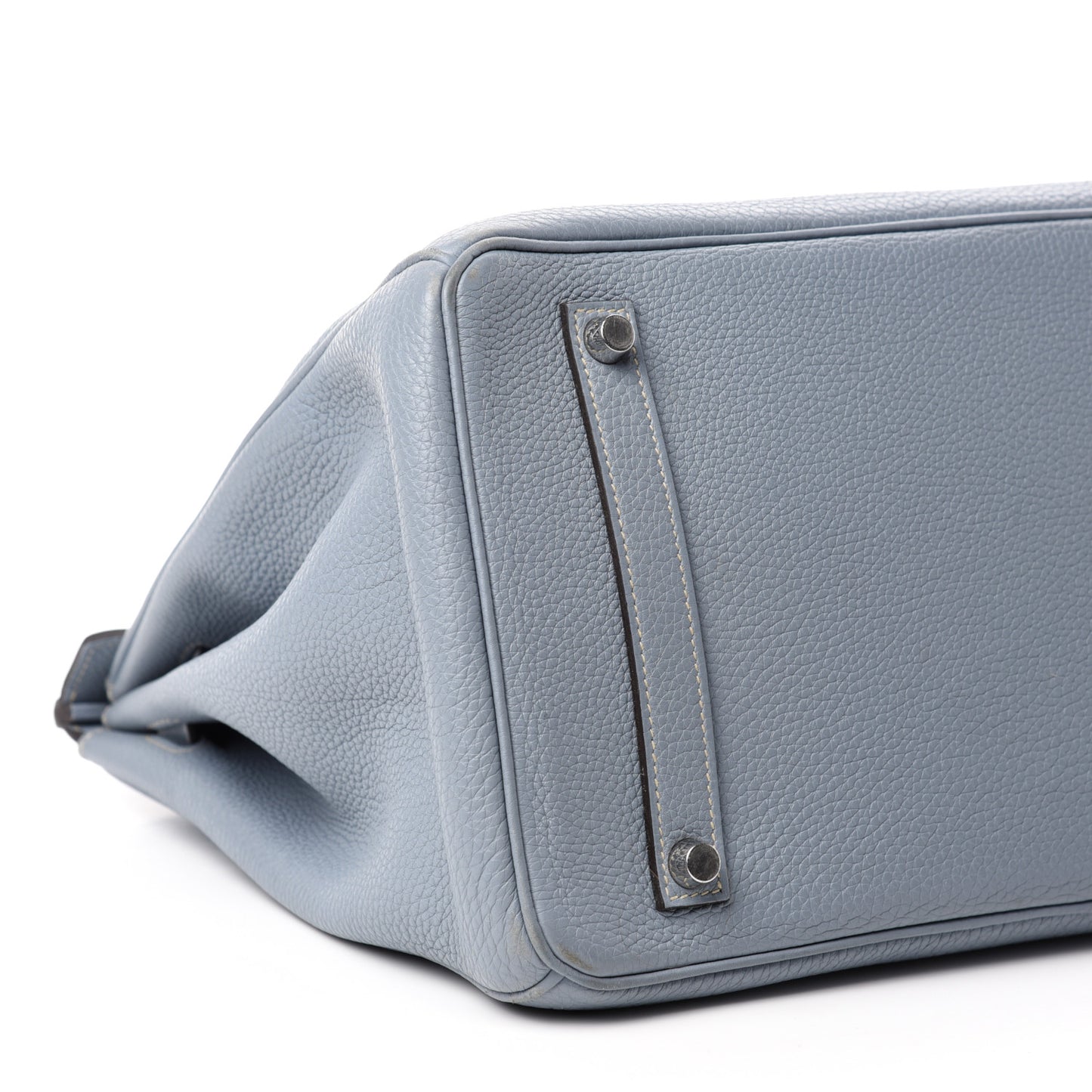 Togo Birkin 35 Bleu Lin