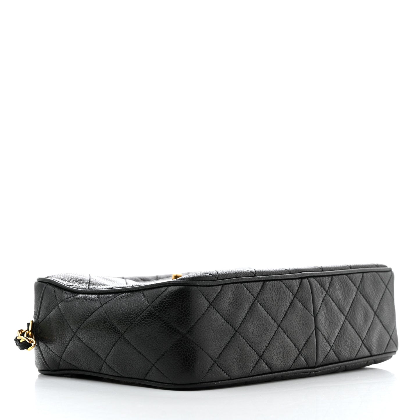 Caviar Quilted Camera Case Black