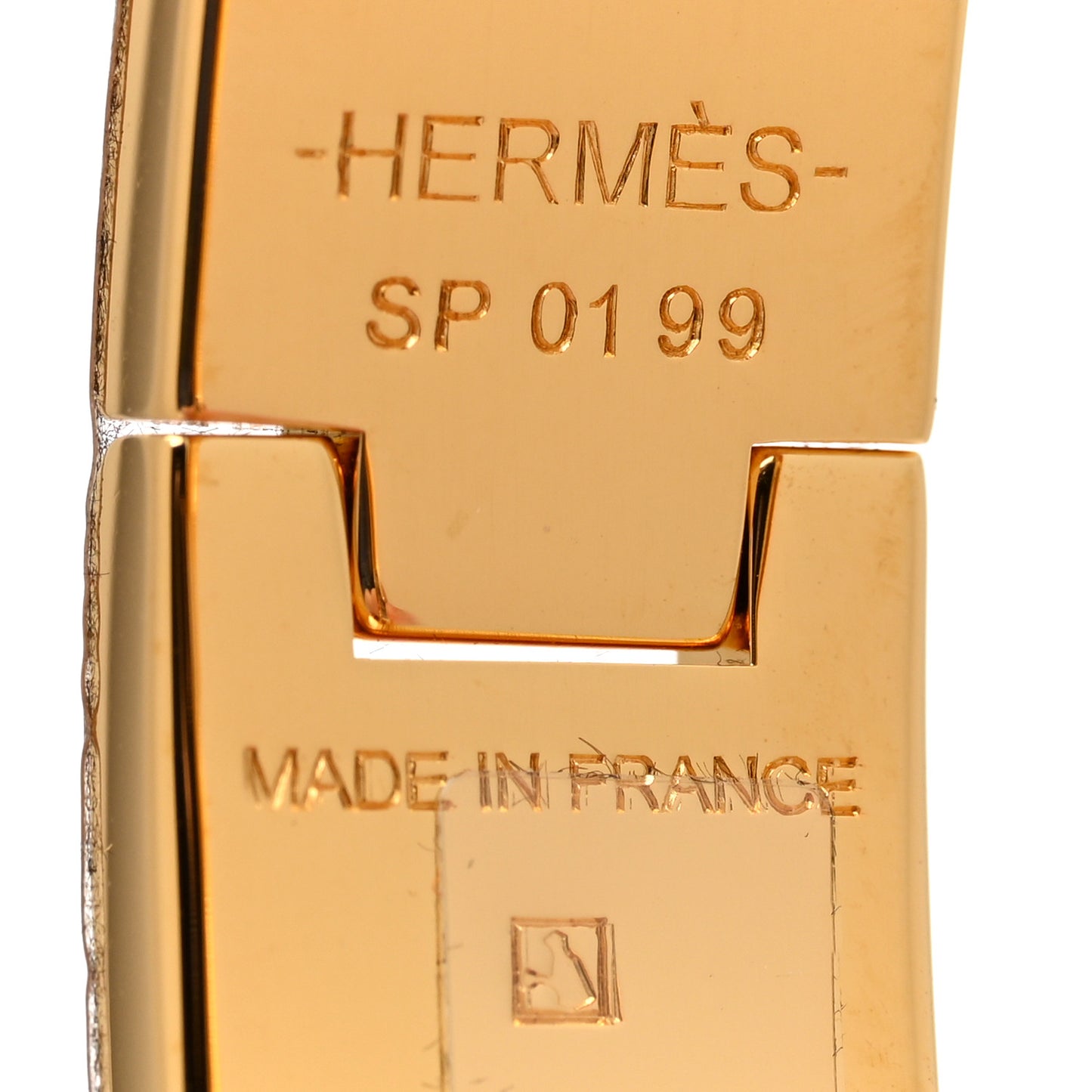 Enamel Narrow Clic Clac H Bracelet PM Rouge Bandana