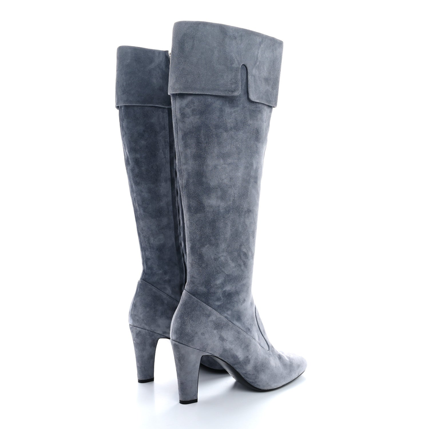 Chanel Suede High Boots 40 Grey 4 of 10