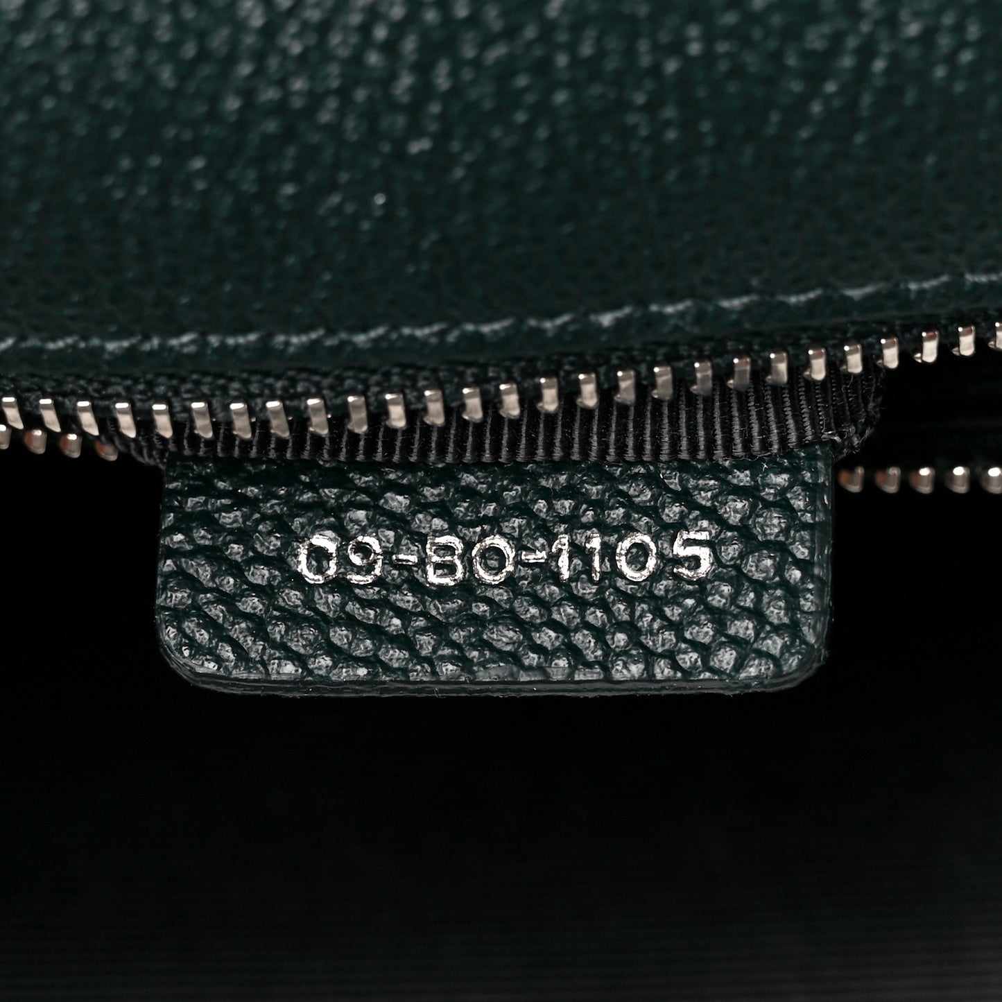 Grained Calfskin Large Diorama Flap Bag Green