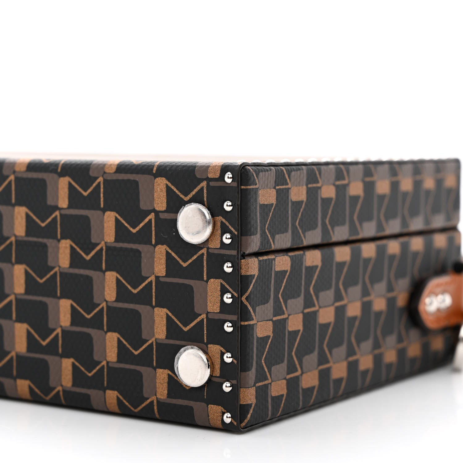 Moynat Toile 1920 Oh! Little Suitcase Carbon Bronze Cognac 12 of 13