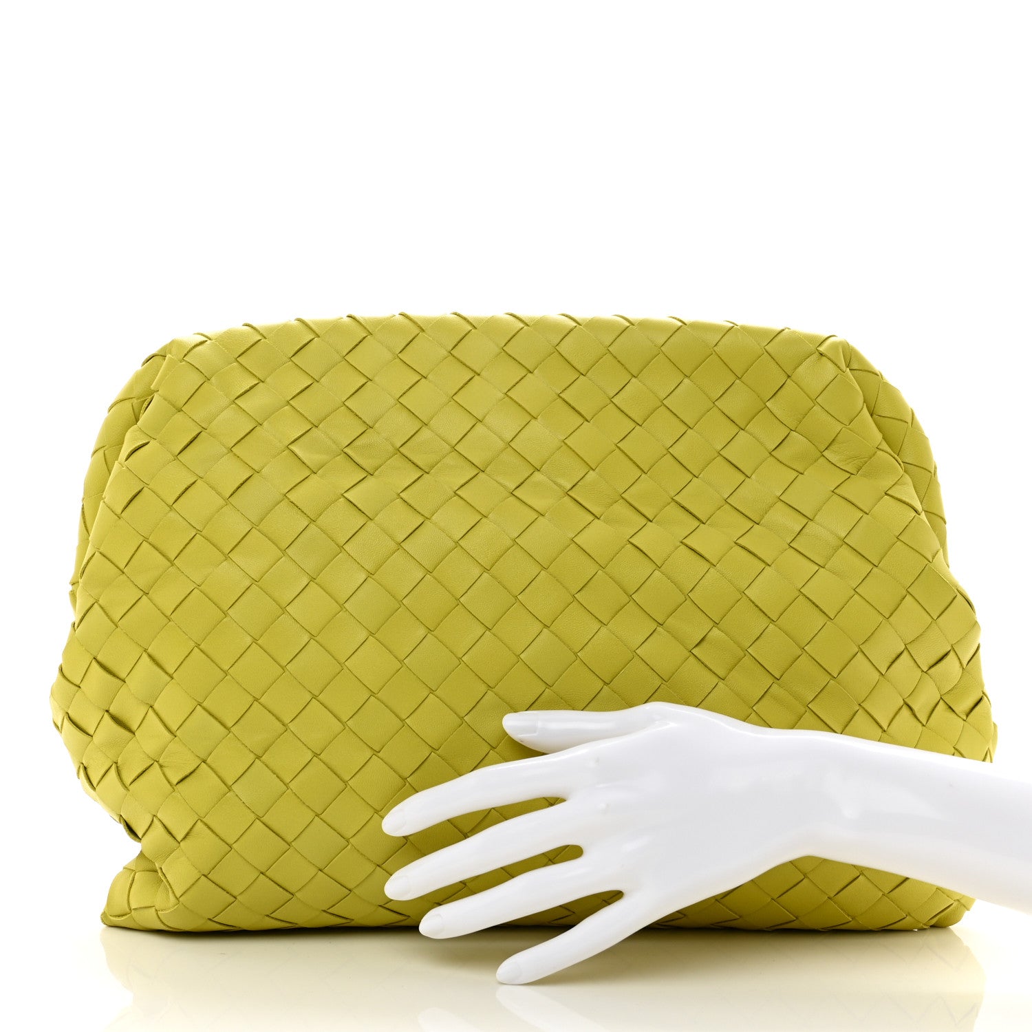 Bottega Veneta Nappa Intrecciato BV Clasp Document Case Kiwi 2 of 8