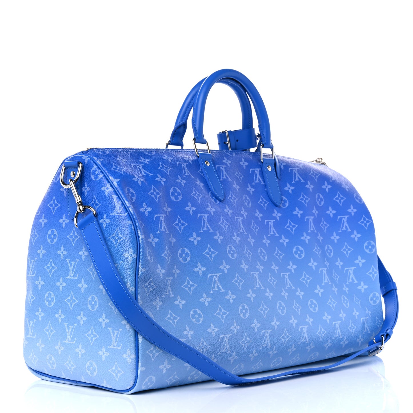 Monogram Clouds Keepall Bandouliere 50 Blue