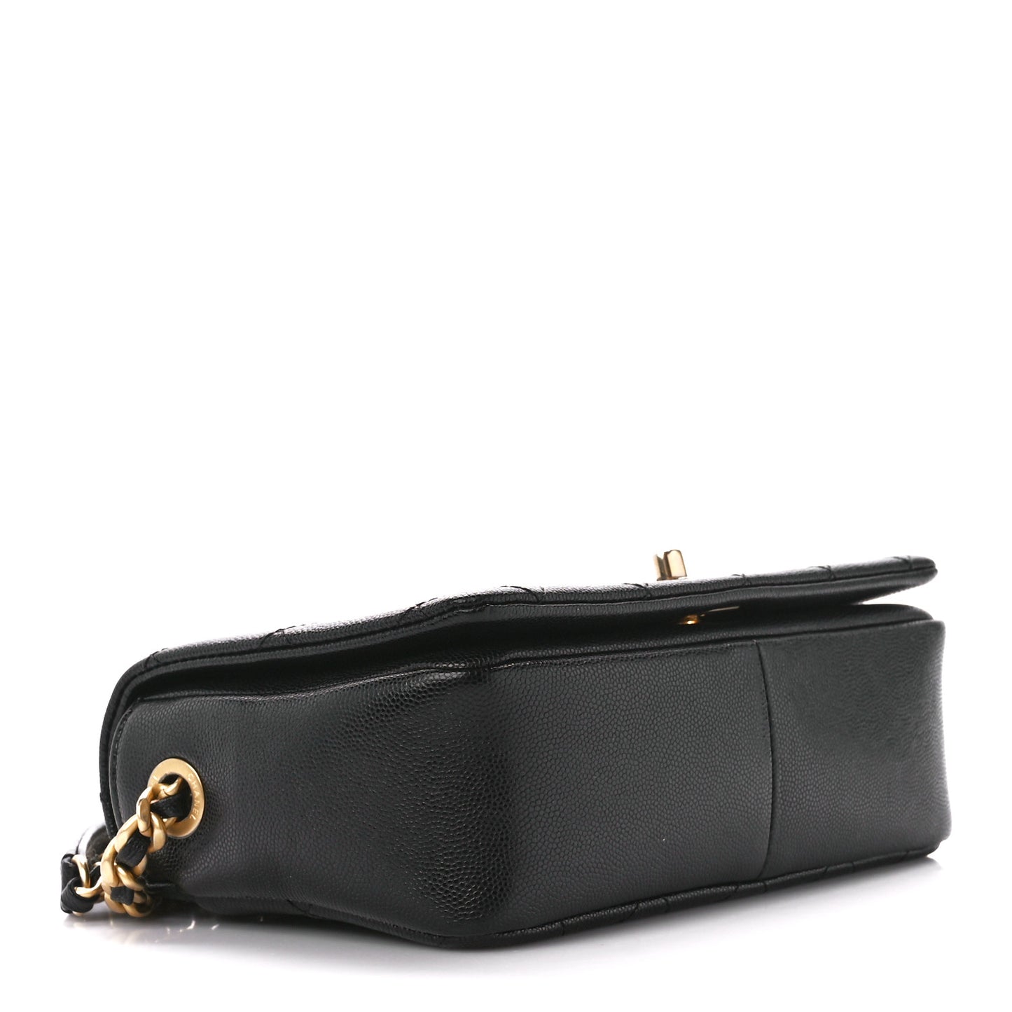 Caviar Quilted Small Fashion Therapy Flap Bag Black