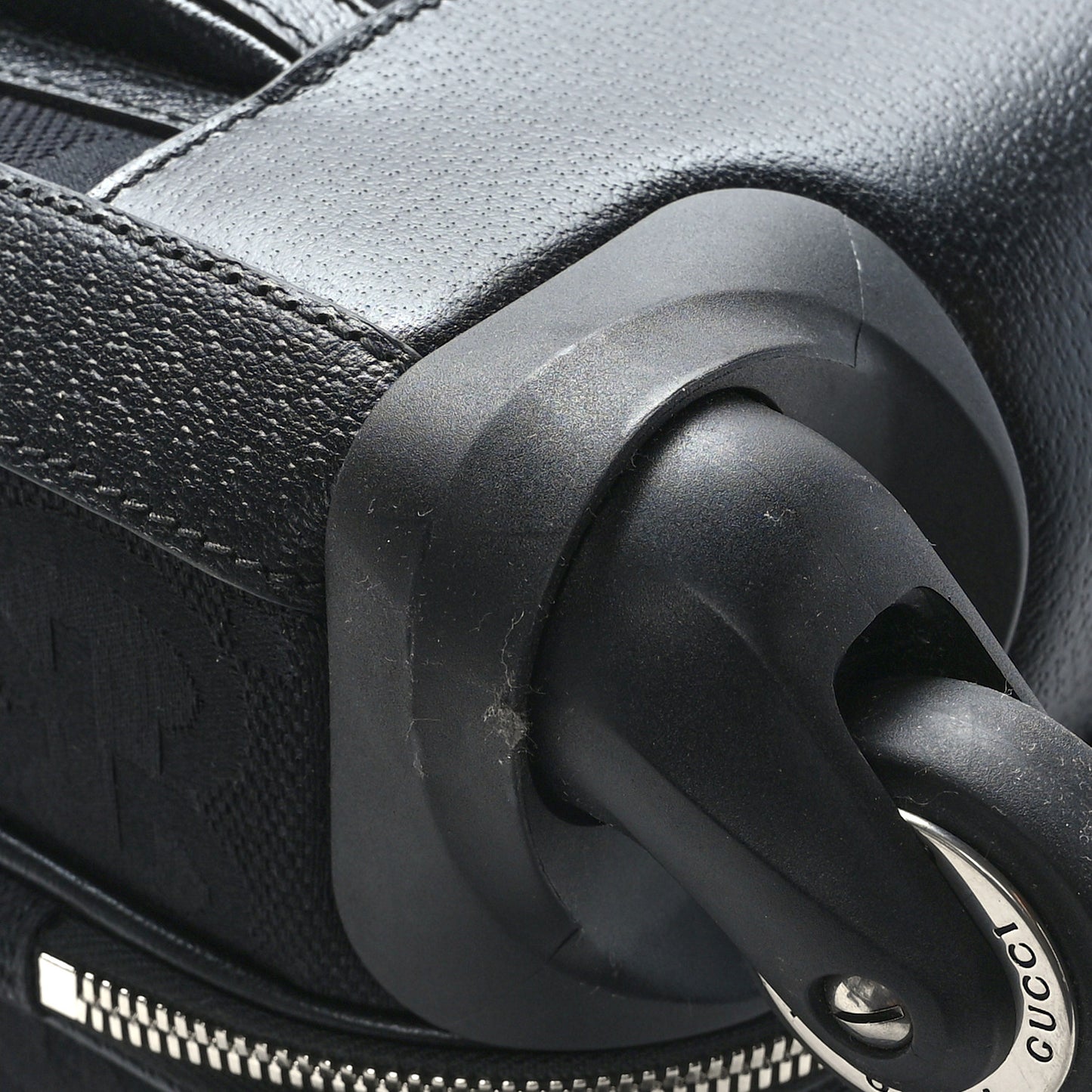 Monogram Jumbo GG Textured Dollar Calfskin Small Carry On Trolley Black